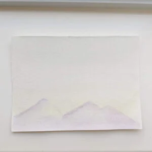 purple mountains v1 painting