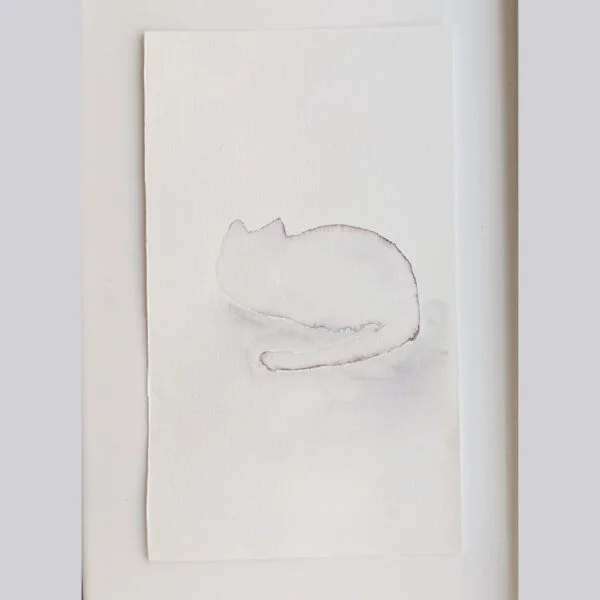 Laying Cat painting