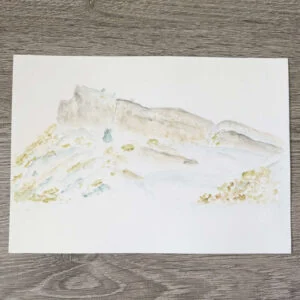 Edinburgh Sainsbury Crags painting