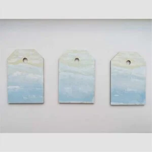 gift tags with Winter Mountains scene